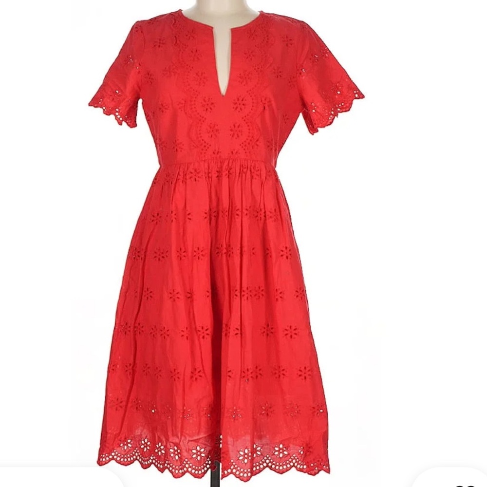 Madewell salmon pink prairie dress